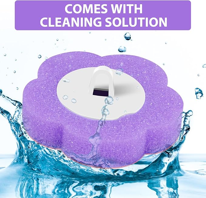 Disposable Toilet Brush Refills, Wall Mount Toilet Bowl Brush, Toilet Wand Refills with Extended Handle Cleaning Set, 360° Cleaning Toilet Brush Grip Suitable for Bathrooms (36 Refills)