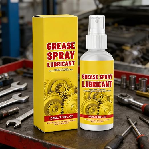 Anti-Rust Lubricant Spray & Rust Removerm, Multi-Purpose Lubricant Rust Remover Sprays, Rust Remover Spray for Metal, Fast-Acting Lubricant Rust Dissolver for Vehicles, Chains, Bolts(2pcs)