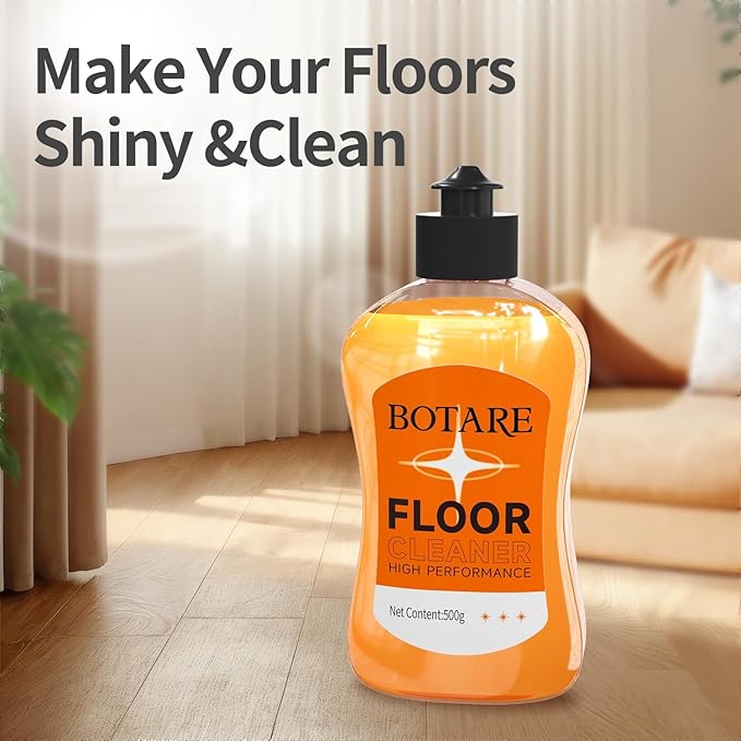 Floor Cleaner For Mopping, Cleaning Supplies For Wood Tile Laminate Hardwood Floor Solution Liquid, Orange 17.6 Fl Oz Each(3 Bottle)