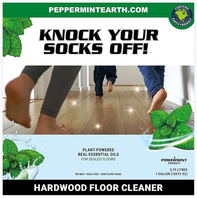 Powermint 1 Gallon ‘Knock Your Socks Off!’ Hardwood Floor Cleaner