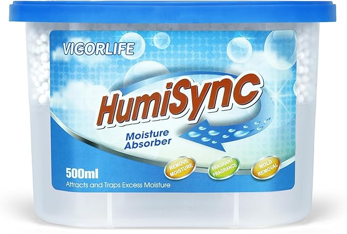 Moisture Absorber 6 Pack, 10.5 Oz Portable Humidity Absorber Boxes for Your Bathroom, RV & Car Moisture Control, Dehumidifiers Attracts Extra Moisture for Closet, Unscented