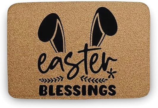 Happy Easter for Front Sales Today Clearance Bunny Mat Add Charm to Your Home with a Seasonal Soft Low Profile Doormat Outside Indoor Area Rugs Front Door Mats for Outdoor Entrance 18x30 Inch