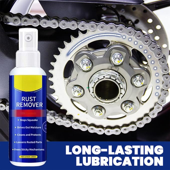 Anti-Rust Lubricant Spray & Rust Remover,Multi-Purpose Lubricant Rust Remover Spray for Metal,Penetrating Oil & Anti-Rust Spray for Vehicles, Tools, Chains (1PCS)