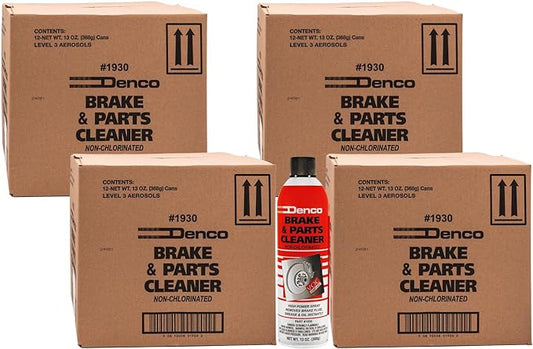Denco #1930 Brake & Parts Cleaner Spray, Non-Chlorinated, Fast-Drying Degreaser, Low Odor Aerosol, 15.3oz (13oz net wt) (Case of 48)