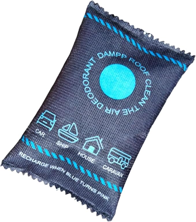 Car Dehumidifier Desiccant – Color Changing Silica Gel Absorber, Fast Reactivating Moisture Control Bag, Portable Anti Damp Solution | Humidity Absorber For Trucks RV Closet Basement Bathroom