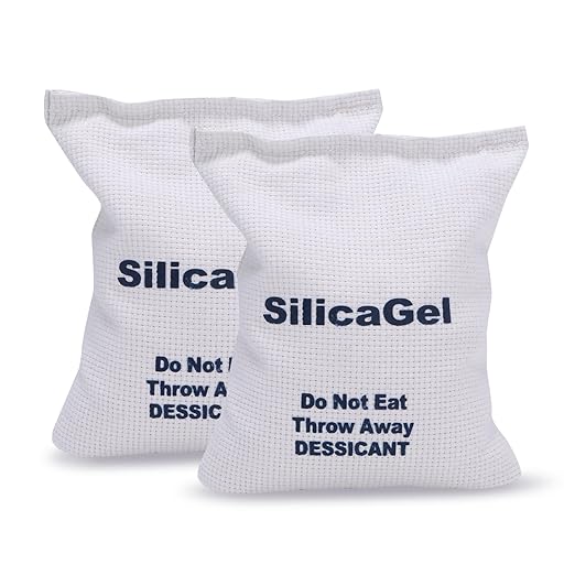 500g Silica Gel Packets,Rechargeable Desiccant Packs, Moisture Absorbers for Moisture Control, Desiccant Dehumidifier for Storage Safe