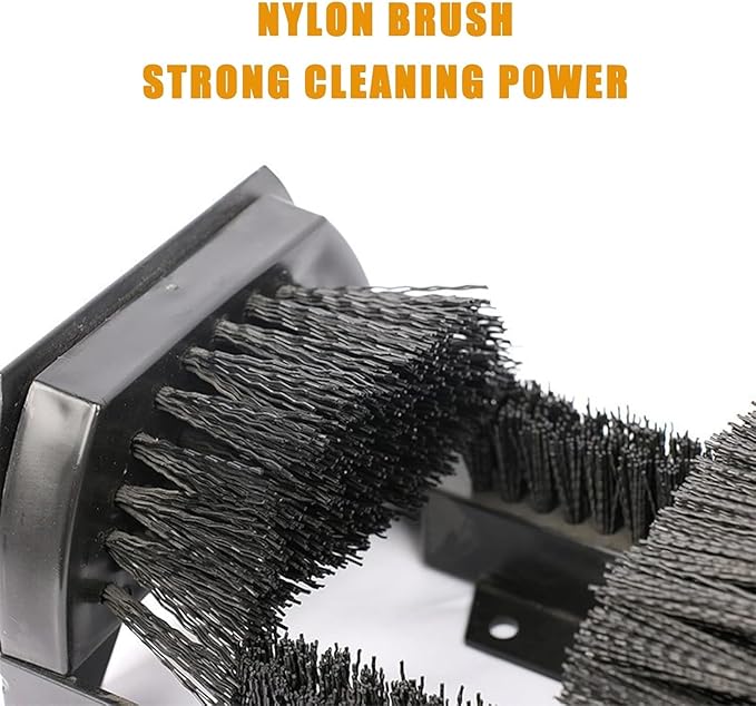 Outdoor Boot Cleaner with Handle - Durable Shoe Scraper Brush, Floor-Mount Design, Stable Base for Dirt Removal, Ideal for Garden & Entryway Use