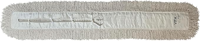 Ultimate Dust Mop Kit: Industrial-Grade Performance, Heavy-Duty Frame, Telescopic Handle - White 60 Inch
