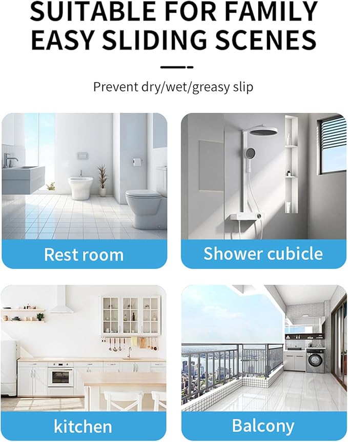 Bathroom Anti Slip Coating – Shower Non Skid Paint, Bathtub Grip Layer | Slip Resistant Clear Protection, Textured Safety Finish Spray, Tile Adhesive with Sealant for Glass, Floors, Wet Areas
