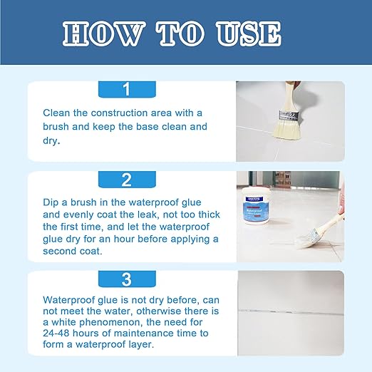Waterproof Glue,Invisible Waterproof Agent,Strong Transparent Sealant,for Bathroom, Kitchen, Garden, Roofs, Walls (176, Ounces)