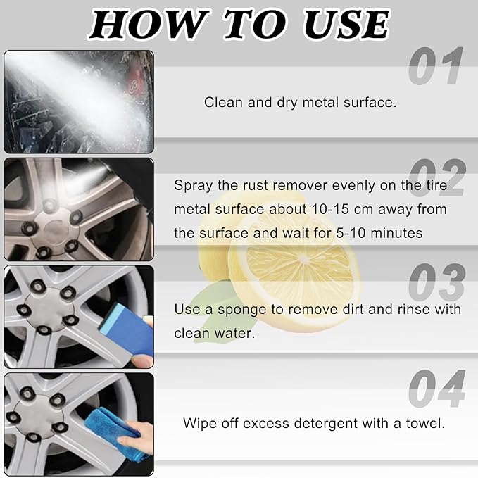 2PCS Nexa Rust Remover Spray, Rust Remover for Metal, Nexa 2.0 Anti Rusts Iron Out Spray