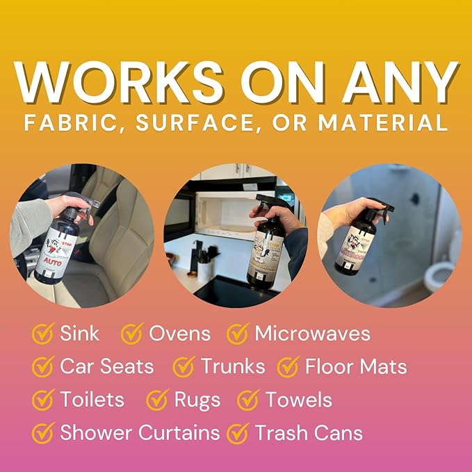 The Stink Solution Car, Kitchen, & Bathroom Odor Eliminator Spray | Trash Can & Toilet Deodorizer, Kitchen Spray, Garbage Odor Remover | 3 4 oz Bottles in Midnight, Sugar Cookie, & Shower Fresh Scents