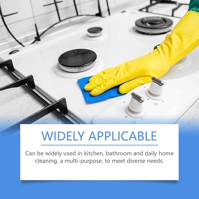 Multi-Surface Cleaning Tablets with Sodium Bicarbonate & Salt, Fast-Dissolving Foaming Action for Kitchen & Bathroom, 10 Piece