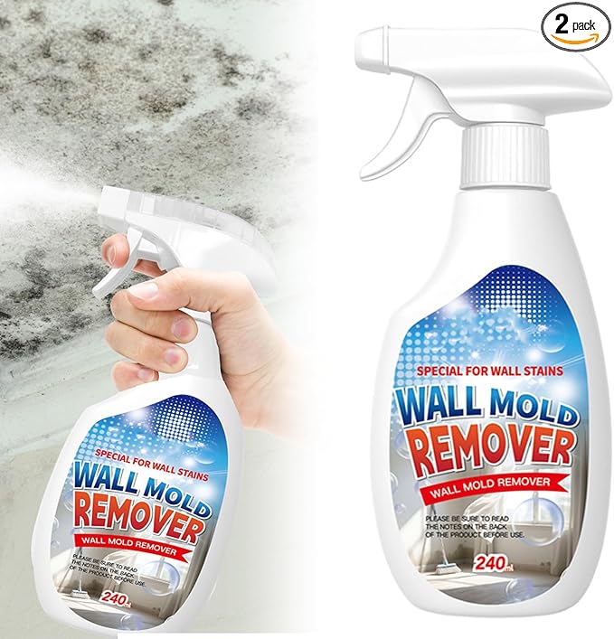 8.46 Fl.Oz Wall Cleaner Spray, Highly Effective Removal Spray, Wall Cleaner for Painted Walls, Wood, Tile, Fabric, Bathrooms, Kitchens, Long-Term Protection (1PCS)