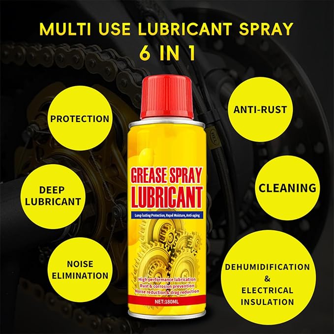 Anti-Rust Lubricant Spray & Rust Remover - Rust Remover Spray for Metal, Multi-Purpose Lubricant Rust Remover Sprays, Fast-Acting Formula for Vehicles, Tools, Chains (3Pcs)