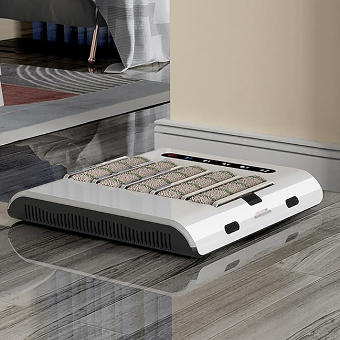 Intelligent Shoe Sole Cleaning Machine, Rechargeable Entrance Shoe Brush with 1000pa Suction and 260RPM/min Speed, 20 Times/S High Frequency Friction, for Laboratory Floor