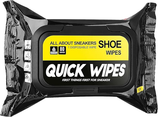 Shoe Cleaner Wipes Packs of 80 Pcs, Portable Cleaner Shoe Wipes Quickly Remove Dirt & Stains - These Disposable Shoe Cleaning Wipes Can Be Used On Most Footwear