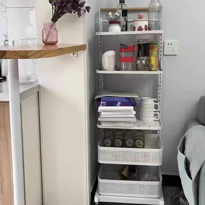 Kitchen Pan Rack nizer with Corner Shelf Black 4 Boards and 1 Basket niser Stand for Kitchen Worktops.