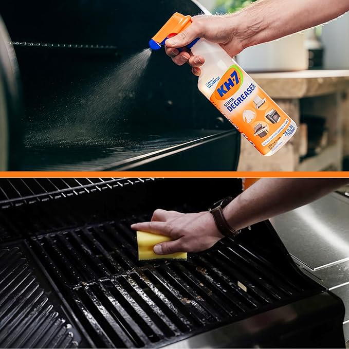 KH-7 Super Degreaser Multipurpose Cleaning Spray: The Heavy Duty All Purpose Cleaner for Your Home, Kitchen, Garage, Car & Laundry | Total Cleaner & Powerful Grease Remover, 26 oz (3 Pack)