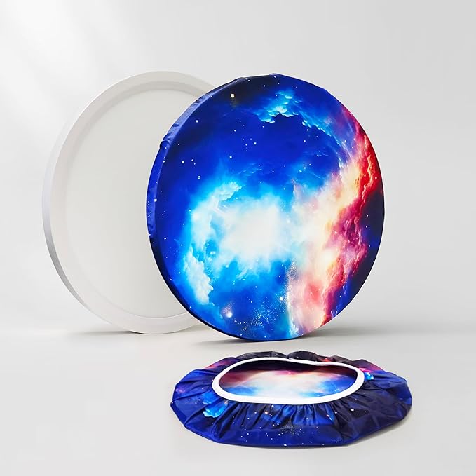 12" Ceiling Light Cover, 1 Pcs Flush Mount Light Fixture Cover, Fabric Ceiling Light Fixture Cover, Light Filters (Nebula)