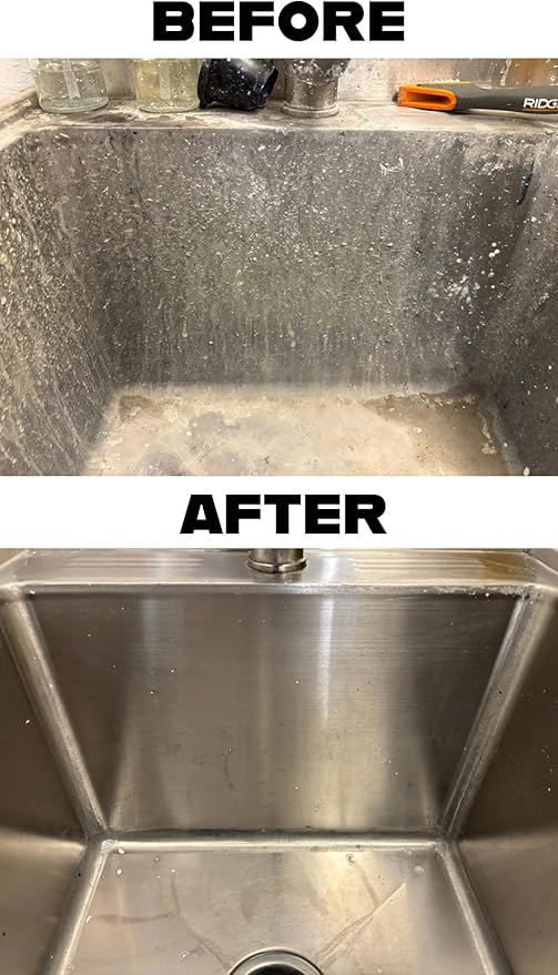 Heavy Concrete Remover – Dried Concrete & Cement Dissolver (Non-Corrosive, Biodegradable Acid Alternative), Safe on Equipment, 5-Gallon Bucket
