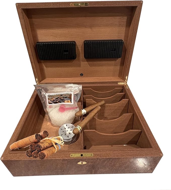 8oz Cigar Humidor Humidifier Crystals - ½ LB Refill Bag of Gel Beads for Perfect 70% Humidity Control – Reusable & Long-Lasting Moisture for Any Cigar Box