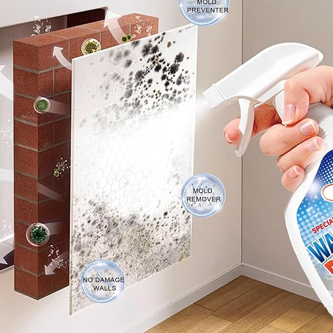 Highly Effective Removal Spray,2026New Wall Cleaner Spray,Wall Remover Multi-Surface Cleaning Solution,Dirt, Dust And Stain Remover,For Wood,Tile,Fabric,Bathrooms,Kitchens (2 Set)