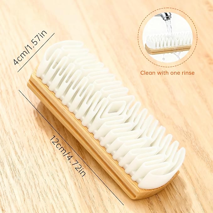 Suede Shoe Brush and Eraser Set, 2025 New Suede Cleaning Brush for Shoes, Bags, Jackets, and Sofas, Wooden Handle Suede Shoe Cleaner, Soft Brush and Stain Eraser for Easy Care (1 Pack)