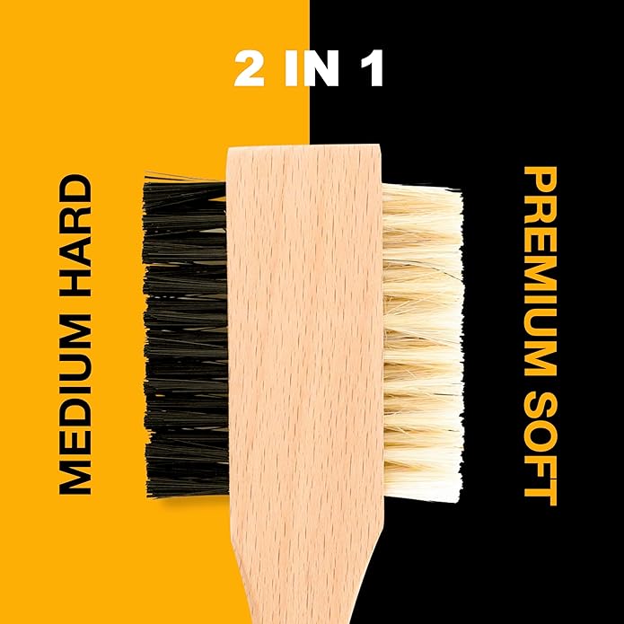 Wilkins Complete Suede Cleaning Kit - 2 IN 1 Bristles Shoe Cleaner Brush with Suede Eraser.