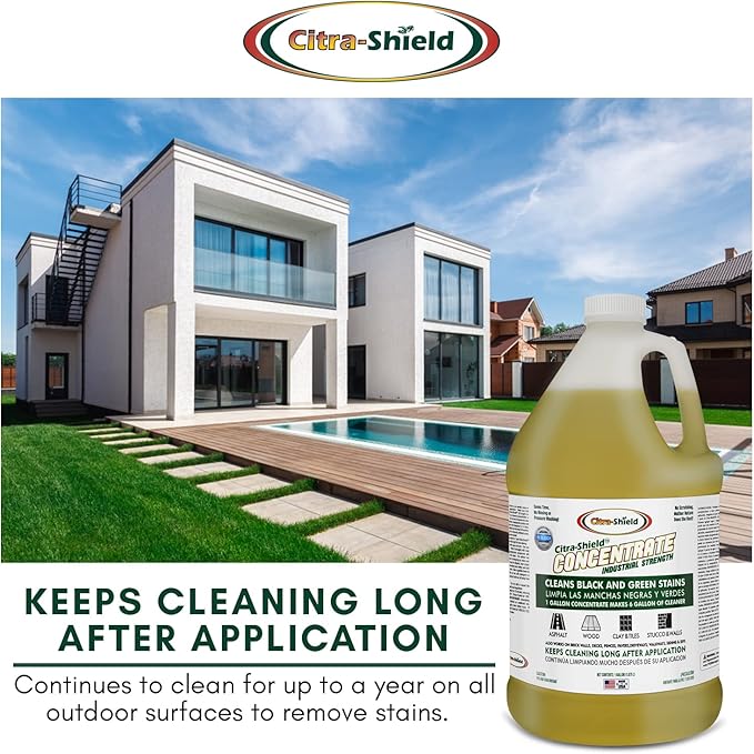 Natural, Powerful Outdoor Cleaner, Multi-Use Formula, Powers Through Stains on Decks, Siding, Fences, Concrete, and More (4)