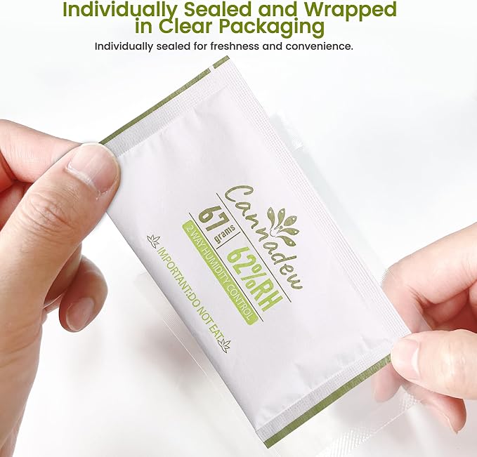 62% Two-Way Humidity Control Packets, 67g (5 Pack) – Moisture Absorbers & Hydration Packets for Storage