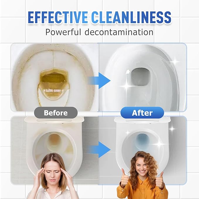 Eadwe Foam Toilet Cleaner, 2025 Upgrade Toilet Bowl Cleaner, Advanced Bathroom Cleaner for Home, Non-Toxic Toilets Cleaning Powder with Families (3)