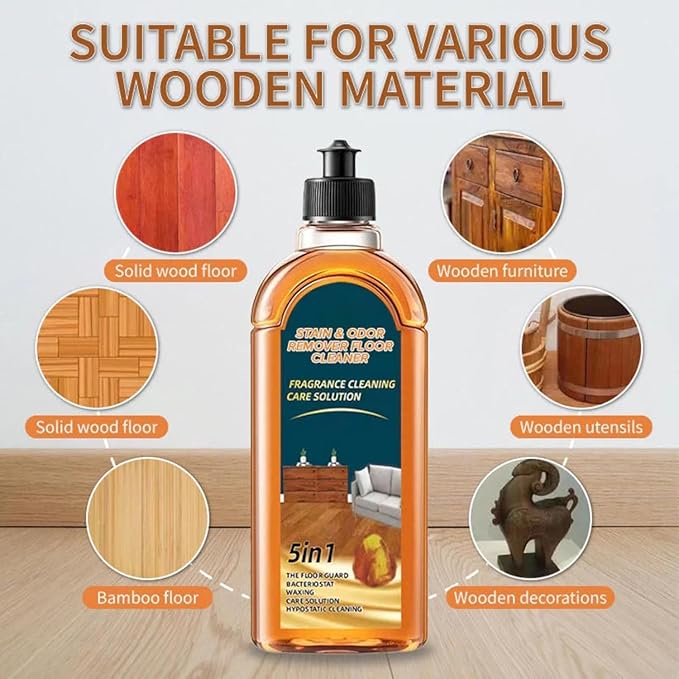 Munich Sunny Floor Cleaner, Spainho 5 in 1 Floor Cleaner, Stain & Odor Remover Floors Cleaners, Restore Hardwood Floor Shine, Fragrance Cleaning Care Solution (1)