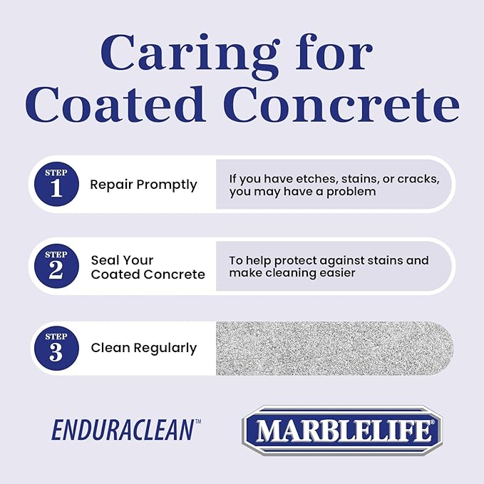 Marblelife EnduraCLEAN Garage and Indoor Concrete Floor Coating Cleaner, Effective Basement & Garage Floor Cleaner, Effective Concrete Cleaner, Ready-To-Use Cement Cleaner & Degreaser, 32 oz
