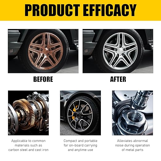 Anti-Rust Lubricant Spray & Rust Removerm, Multi-Purpose Lubricant Rust Remover Sprays, Rust Remover Spray for Metal, Fast-Acting Lubricant Rust Dissolver for Vehicles, Chains, Bolts(2pcs)