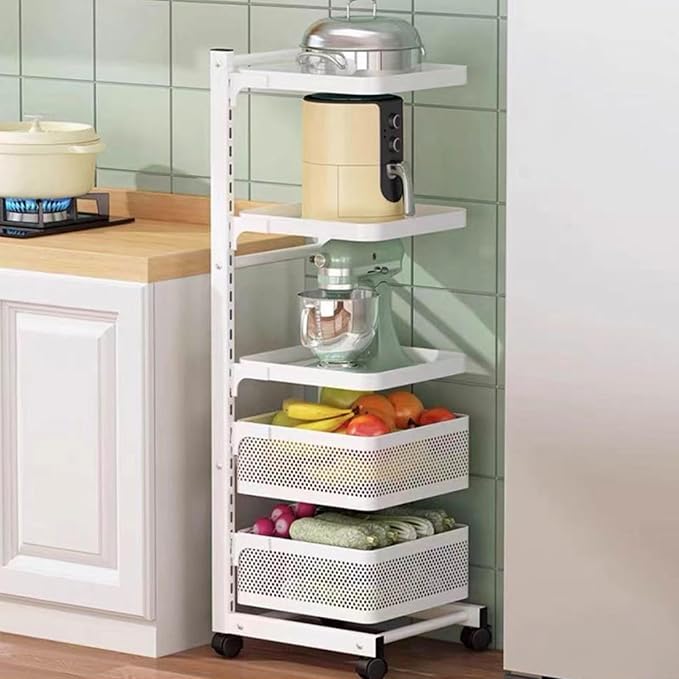 Kitchen Storage Rack with Pot Holder and Shelf Brackets for Drawers Black 3 * 3 Boards