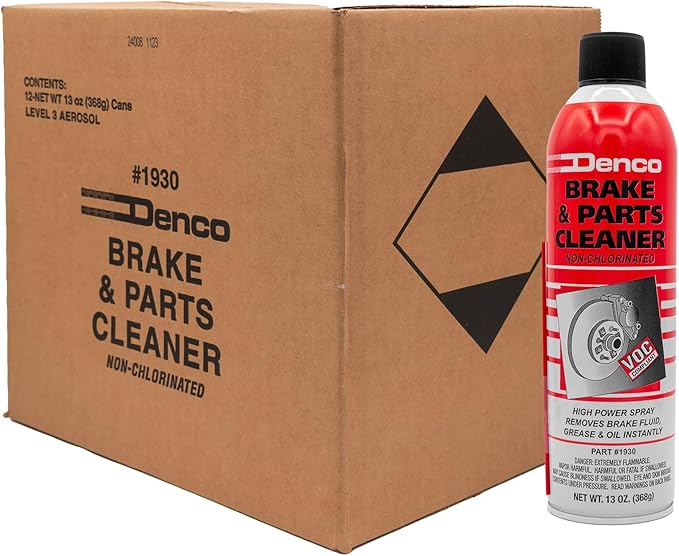 Denco #1930 Brake & Parts Cleaner Spray, Non-Chlorinated, Fast-Drying Degreaser, Low Odor Aerosol, 15.3oz (13oz net wt) (Case of 960)
