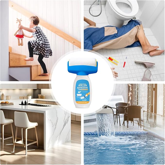 Anti Slip Paint Shower – Bathtub Coating Layer, Bathroom Safety Spray | Tile Grip Non Skid Finish, Transparent Protection Formula, Easy Apply Adhesive with Traction for Slippery, Wet, Tile Use