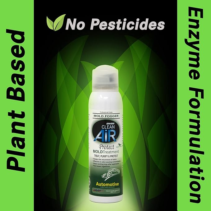 DWD2 Protect™ Automotive Mold Treatment - Revitalize Your Car's Interior The Green Automotive Mold Treatment Solution. Say Goodbye to Unpleasant Odors and Hello to a Fresh and Protected Cabin (FOGGER)