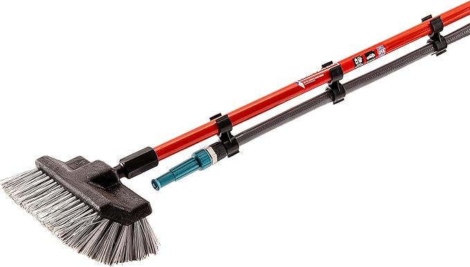 Versa-Spray for Brooms Quickly transforms Brooms and Hoses into a Powerful Water Broom for Cleaning garages, Cars, patios, Houses and Much More!