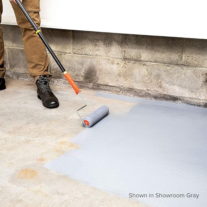 INSL-X Garage Guard Waterbased Epoxy Semi-Gloss Floor Paint, 1 Gallon Kit, Showroom Gray