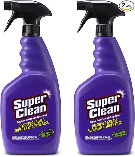 SuperClean 320064 Purple All Purpose Tough Task Cleaner Degreaser - 2 Pack (64oz.) by Super Clean 64. Fluid_Ounces