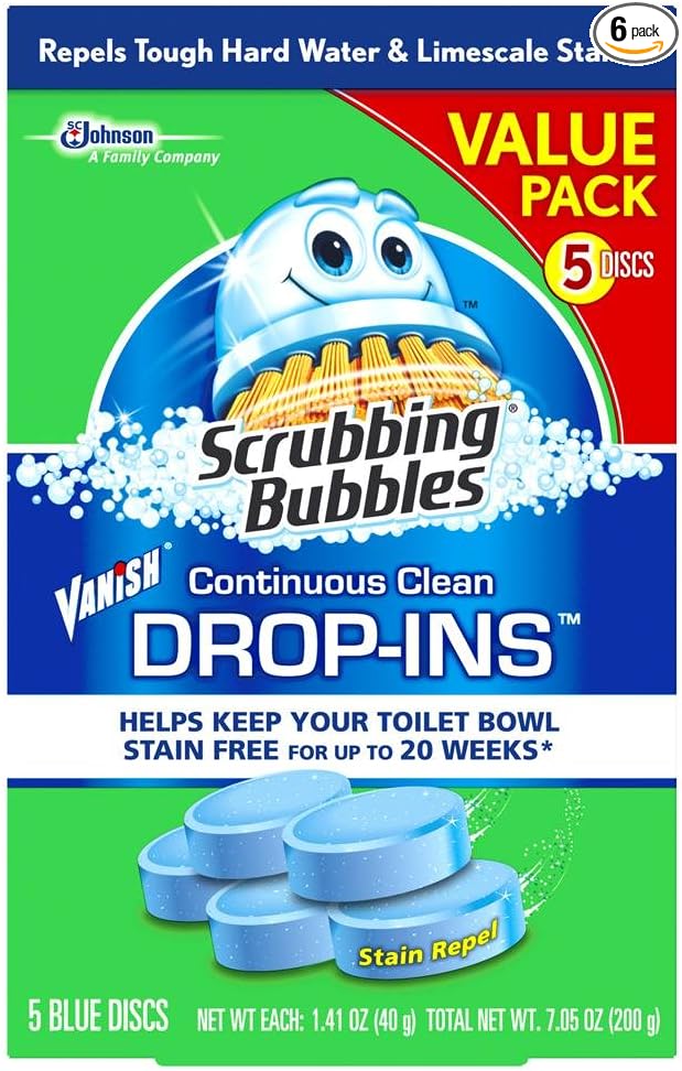 Scrubbing Bubbles 5-Pk Toilet Cleaner Drop Ins (Case/6)