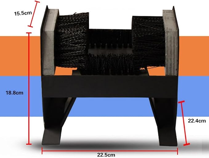 Quick Install Boot Scraper Outdoor Shoe Brush Heavy Duty Mud Cleaner Tool for Entryway Garage and Patio (A)