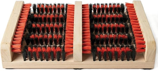 JobSite Boot Scraper - Outdoor Boot Brush Scrubber Brush - Compact, Portable Shoe Cleaner for Home, RVs, Trucks, Kids - Timber Edition