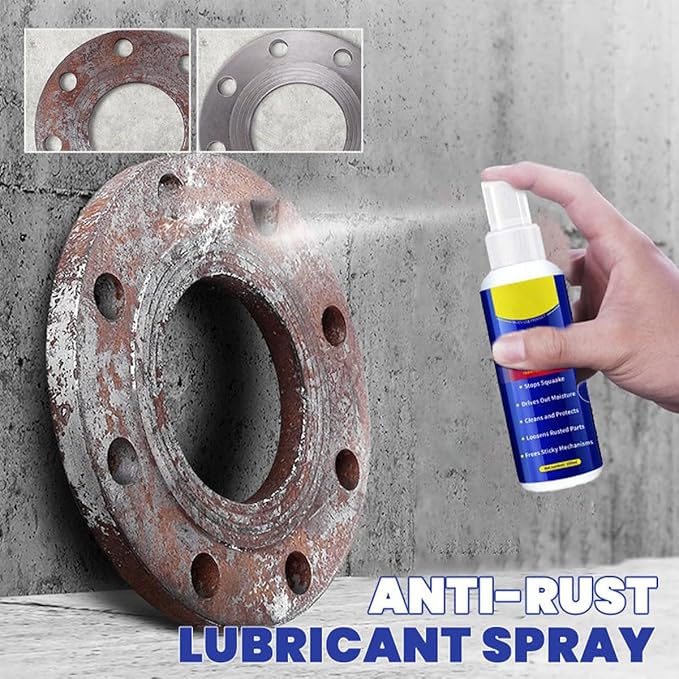 Anti-Rust Lubricant Spray & Rust Remover,Multi-Purpose Lubricant Rust Remover Spray for Metal,Penetrating Oil & Anti-Rust Spray for Vehicles, Tools, Chains (1PCS)