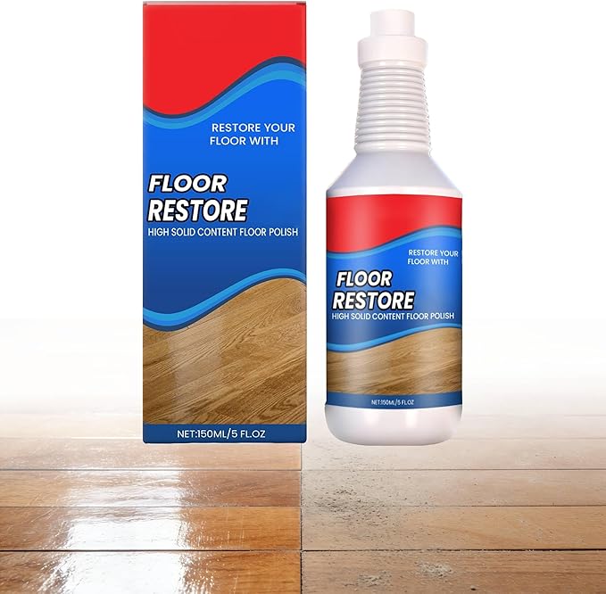 Floor Restore for Wood Floors - Floor Clean Restorer & Polish for Tile, Shine Wood, Laminate, Vinyl, Bamboo - Quick-Drying Flooring Protection Agent (1 pcs)