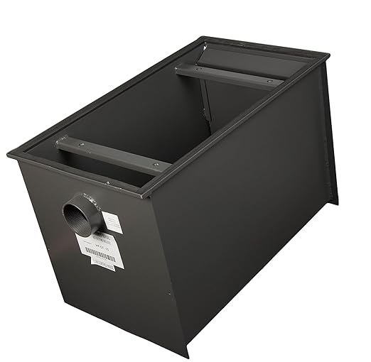 Wentworth 70 Pound Commercial Grease Trap Interceptor for Restaurant Under Sink Kitchen, 35 GPM, WP-GT-35