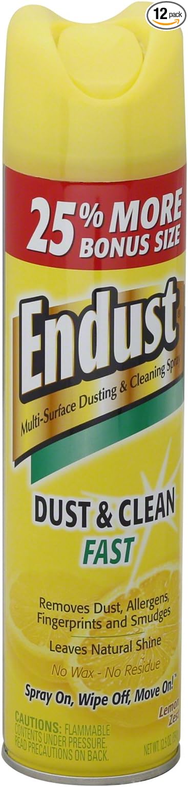 Endust Furniture Spray Lemon Scent 12.5 Oz