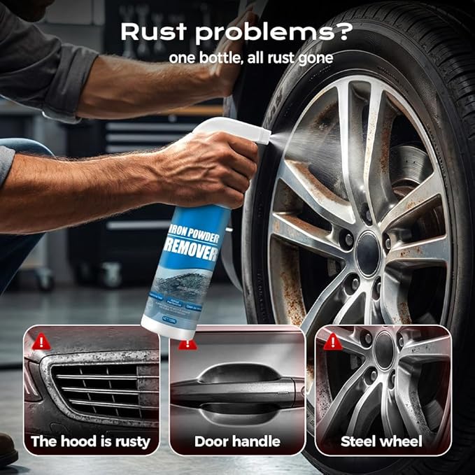 Rust Stain Remover,Heavy-Duty Iron Stain Remover for Metals Multipurpose Rust Stain Remover for Tools, Cars, Chains, Iron Out (1)